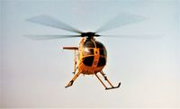 HA-MSJ - MD-500E landing somewhere in Hungary (early 1990's) - by László Tamás