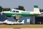 N2694W @ KOSH - This Mooney M20E landed for EAA AirVenture 2023 - by lk1250