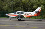 N1407J @ EGLK - Rockwell International 112A Commander at Blackbushe. - by moxy