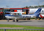 G-BSCZ @ EGLK - Cessna 152 at Blackbushe. Ex N68226. New colour scheme. - by moxy