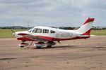 G-BOHO @ EGSU - G-BOHO 1980 Piper PA-28-161 Cherokee Warrior ll IWM Duxford - by PhilR