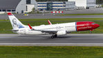LN-ENQ @ ENBR - Departing rwy. 17.