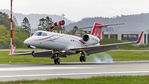 OO-MED @ ENBR - Smoky landing!