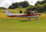 G-BRTD @ EGHP - Cessna 152 at Popham. Ex N757UW - by moxy