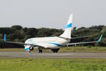SP-ESD @ LFRB - Boeing 737-8AS , Lining up rwy 07R, Brest-Guipavas Airport (LFRB-BES) - by Yves-Q