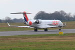 F-GRZH @ LFRB - Bombardier CRJ-702, Take off run rwy 07R, Brest-Bretagne airport (LFRB-BES) - by Yves-Q
