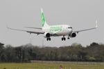 F-HTVF @ LFRB - Boeing 737-8K2, On final rwy 07R, Brest-Bretagne Airport (LFRB-BES) - by Yves-Q