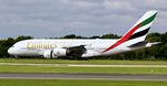 A6-EOV @ EGCC - At Manchester - by Terry Fletcher
