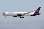 HL8389 @ KLAX - Final runway 25R. - by George Pergaminelis