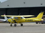 G-BHMG @ EGSX - Total change in livery for this 1980 Cessna Aerobat at North Weald, Essex - by Chris Holtby
