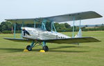 G-AEBJ @ EGTH - The 1936 Blackburn B.2 Silver Machine ready for the Vintage Airshow at Old Warden. - by Chris Holtby