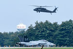 168487 @ KPSM - VICTORY81 Off the active as WILDCAT53 hovers to the FBO - by Topgunphotography
