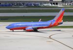N446WN @ KFLL - SWA 737 canyon blue zx - by Florida Metal