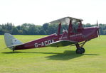 G-ACDA @ EGTH - One of the Tiger Moth team at Old Warden for the Vintage Airshow 2023 - by Chris Holtby