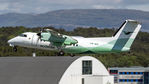 LN-WIH @ ENBR - Takeoff.