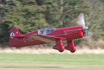 G-HEKL @ EGTH - Mew Gull Replica taking off at the Vintage Airshow, Old Warden 2023 - by Chris Holtby