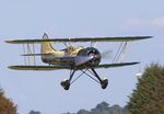 G-UPFS @ EGTH - The 1941 Waco coming in to land after its display at the Vintage Airshow at Old Warden 2023 - by Chris Holtby