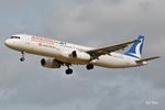 YL-LDQ @ EBBR - Landing at Brussels Airport. - by Jef Pets