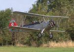 G-EMNN @ EGTH - Taking off to display at the Vintage Airshow, Old Warden 2023 - by Chris Holtby