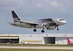 N524NK @ KFLL - NKS A319 silver zx MYR-FLL - by Florida Metal
