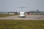 EI-HDH @ LFRB - ATR 72-212A, Taxiing, Brest-Bretagne airport (LFRB-BES) - by Yves-Q