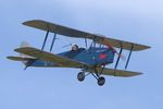 G-ANRF @ EGTH - Flypast with a wave to the crowd at the Vintage Airshow, Old Warden 2023 - by Chris Holtby