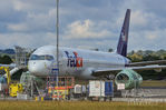N977FD @ KCHA - Sitting at the FedEx facility at Chattanooga Airport after a crash landing a few days before due to hydraulic failure. The 757 has been returned to its feet. Engines wrapped in plastic. It awaits its fate.
