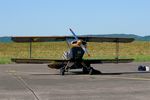 F-AZVK @ LFSX - Bücker Bu 131B Jungmann, Flight line, Luxeuil-St Sauveur Air Base 116 (LFSX) - by Yves-Q