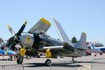 F-AZFN @ LFSX - Douglas AD-4N Skyraider, Taxiing to holding point, Luxeuil-St Sauveur Air Base 116 (LFSX) - by Yves-Q