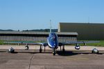 MM54473 @ LFSX - Aermacchi MB-339PAN, N°3 of Frecce Tricolori Aerobatic Team 2015, Flight line, Luxeuil-Saint Sauveur Air Base 116 (LFSX) - by Yves-Q