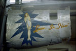 UNKNOWN @ HRL -  493rd Bomb Squadron, 7th Bomb Group, 10th Air Force nose-art panel on display with the then Confederate Air Force at Harlingen, Texas - by Peter Nicholson