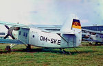 DM-SKE @ EDBC - Magdeburg 8.1968.1960 cvtd to pax a/c.1963 re-cvtd to agric ac for Interflug - by leo larsen