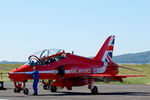 XX322 @ LFSX - Red Arrows Hawker Siddeley Hawk T.1A, Flight line, Luxeuil-Saint Sauveur Air Base 116 (LFSX) - by Yves-Q