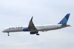 N57855 @ KLAX - United Airlines on approach to LAX, seen from the terrace of the Proud Bird restaurant - by Van Propeller