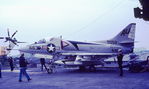149558 - Copenhagen Harbour 7.1971 on board US Intrepid.
Bunt up in fire training at MCAS Beaufort sc. - by leo larsen
