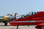 XX310 @ LFSX - Red Arrows Hawker Siddeley Hawk T.1A, Luxeuil-Saint Sauveur Air Base 116 (LFSX) - by Yves-Q