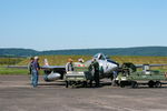 HB-RVN @ LFSX - De Havilland (FFA) Vampire FB.6 (DH-100), Flight line,  Luxeuil-Saint Sauveur Air Base 116 (LFSX) - by Yves-Q