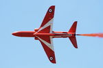 XX310 @ LFSX - Red Arrows Hawker Siddeley Hawk T.1, On display, Luxeuil-St Sauveur Air Base 116 (LFSX) - by Yves-Q