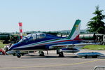 MM55054 @ LFSX - Aermacchi MB-339PAN, N°11 of Frecce Tricolori Aerobatic Team 2015, Flight line, Luxeuil-Saint Sauveur air base 116 (LFSX) - by Yves-Q