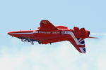 XX244 @ LFSX - Red Arrows Hawker Siddeley Hawk T.1A, Luxeuil-Saint Sauveur Air Base 116 (LFSX) - by Yves-Q
