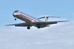 N437AA @ KORD - American Airlines McDonnell Douglas MD-83 N437AA on approach KORD - by Mark Kalfas