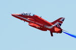 XX244 @ LFSX - Red Arrows Hawker Siddeley Hawk T.1A, Luxeuil-Saint Sauveur Air Base 116 (LFSX) - by Yves-Q