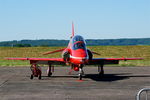 XX322 @ LFSX - Red Arrows Hawker Siddeley Hawk T.1A, Flight line, Luxeuil-Saint Sauveur Air Base 116 (LFSX) - by Yves-Q