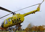 D-HLFB - MBB Bo 105S, displayed to represent 'D-HILF', the first Bo 105 EMS helicopter of the ADAC, at the visitors park of Munich international airport (Besucherpark). The real D-HILF is exhibited at the Flugwerft Schleißheim of the Deutsches Museum - by Ingo Warnecke