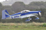 G-JFRV @ EGFH - Visiting RV-7A departing Runway 28. - by Roger Winser