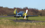 G-OUGH @ EGFH - Resident Yak-52. - by Roger Winser