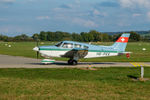 HB-PKK @ LSZG - Just landed at Grenchen. HB-registered since 1987-06-18. - by sparrow9
