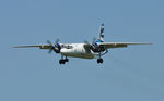 UR-CQD @ EGFH - Visiting aircraft operated by Vulkan Air. - by Roger Winser