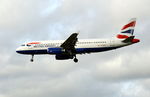 G-EUUX @ EGLL - Airbus A320-232 landing at London Heathrow. - by moxy