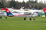 G-SHBA @ EGLD - G-SHBA 1979 Reims Cessna F152 Denham - by PhilR